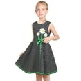 thumbnail image 4 of Girls Dress Black Polka Dot Daisy Flower Embroidery Everyday Summer 5 Years, 4 of 7