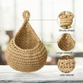 thumbnail image 4 of Hanging Fruit Basket for Kitchen Hanging Baskets Boho Jute Hanging Baskets Hanging Wall Vegetable Fruit Baskets Hanging Wall Fruit Vegetable Baskets Handwoven Decorative Hanging Kitchen Baskets, 4 of 7