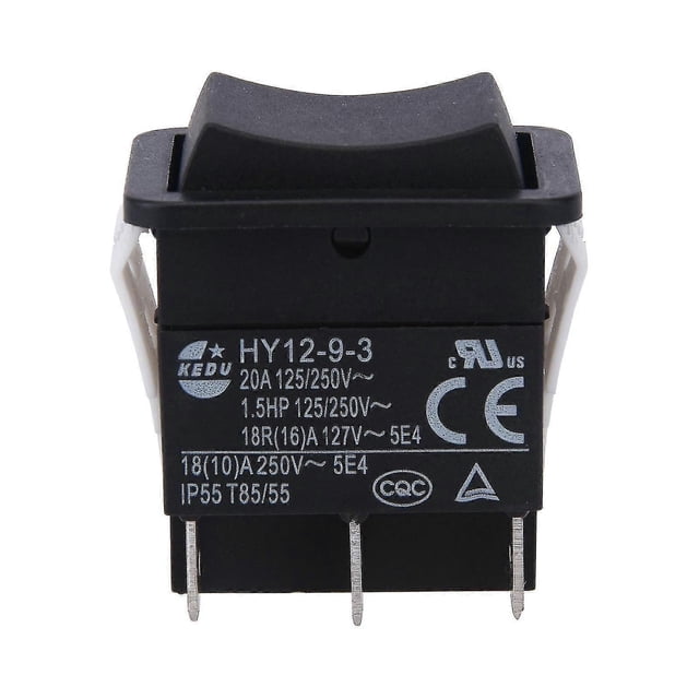 Industrial Rocker Switch On/Off Push Button for Marine&Boat,Durable ABS with Arc Protection