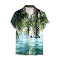 thumbnail image 3 of toraway Chemises pour Hommes Manches Longues Boutonnées Mode Décontractée Impression de Paysage Chemise à Col Rabattu TTTG, 3 of 3