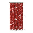 thumbnail image 5 of Red Christmas Reindeer and Snowflake Pattern Shower Curtain 36"x72" ,Bathroom Decorative Shower Curtains Set with 12 Hooks,Modern Waterproof Washable Shower Curtain, 5 of 6
