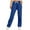 Blue, variant on Womens Wide Leg Fleece Sweatpants Drawstring High Waist Athletic Pants Fall Winter Baggy Solid Color Workout Pants with Pockets