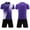 Purple a1, variant on Boys 2 Pack Jersey Soccer Knit Set Kids Quick Dry Mesh Sport Team Uniform Football Training Shirt and Shorts Set 2-13 Years
