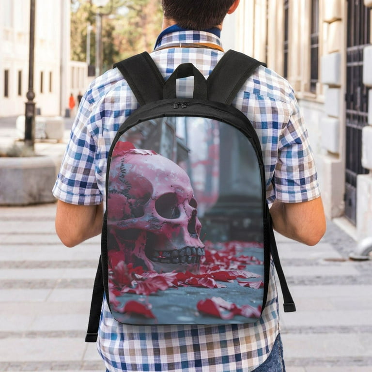 Backpack For School Gothic Red Skull Cemetery School Backpack For Boys And Girls Travel Laptop Computer Backpack Student Book Bag Business Work Bag 17 Inch Gift For Kids Walmart