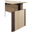 thumbnail image 2 of Forward Furniture Allure 66" x 30" Height Adjustable Standing Desk - Commercial Grade - Stand Up Desk Height from 29.5" - 47.5" - Two Tone Sunlight Ash/Brown, 2 of 3