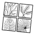 thumbnail image 1 of 4 Uds. de Arte de la pared Decoración de hoja de Metal, adorno colgante en la pared, obra de arte artística, decoración de pared para entrada, balcón,, 1 of 7