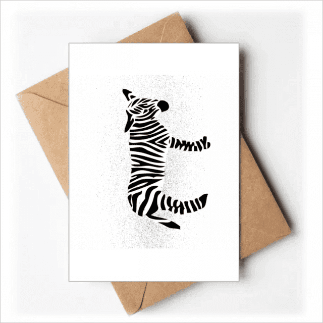 Pinto Animal Noir Esquisser des Cartes de Voeux Naturelles Vous Êtes Invités Invitations