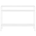 thumbnail image 2 of Henn&Hart 42" Matte White Metal Console Table, 2 of 4