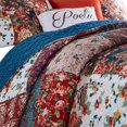 thumbnail image 1 of Benjara BM238352 Riga Floral Print Fabric King Size Quilt Set, Multi Color - 3 Piece, 1 of 5