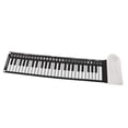 thumbnail image 4 of Up Teclado Electrónico Portátil De 49 Teclas Piano Enrollable Manual Para Niños PrincipiantesBlanco, 4 of 7