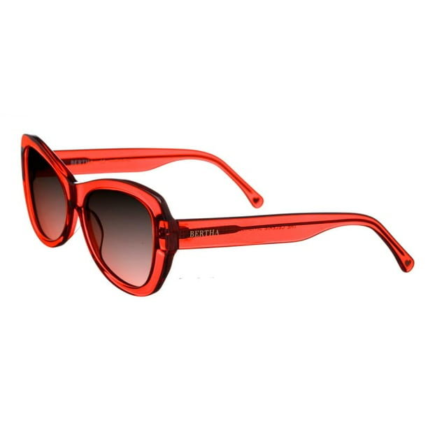 Gafas de sol Bertha BRSIT101-1 Cuadradas para Mujer Naranja