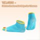 thumbnail image 3 of Calcetines de Yoga Uxcell, Antideslizantes de Cinco Dedos de Algodón para Hombres y Mujeres, 2 Pares Colorido-Azul, 3 of 7