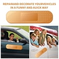 thumbnail image 2 of MODANU 3Pcs Car Bandaid Sticker, 10" x 2.76" Giant Car Bumper Sticker, Car Decal Vinyl Decal Sticker Bandaid Decal for Car SUV, Locker Refrigerator, Vehicle Window (Yellow), 2 of 7