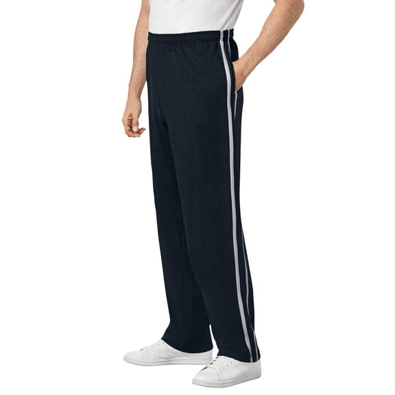KingSize Men's Big & Tall Lightweight Jersey Side-Striped Sweatpants