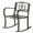 Black, variant on UBesGoo Metal Mid-Back Rocking Chair, Rustic Black, Iron Rocking Chair for Garden Patio Outdoors