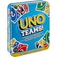 thumbnail image 1 of Juego de cartas Mattel Games UNO Teams para niños, adultos y familiares, 1 of 6
