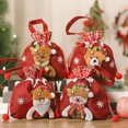 thumbnail image 2 of Fairnull Christmas Candy Gift Tote Bag Adorable Design Xmas Style Create Atmosphere Festive Drawstring Gift Bag, 2 of 9