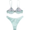 thumbnail image 2 of Women's Sexy Triangle Bathing Two Pieces Swimsuit Bikini Set, 2 of 5