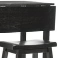 thumbnail image 3 of SAFAVIEH Graham Solid 3 Piece Set Pub Table, Espresso, 3 of 7