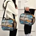thumbnail image 6 of ALAZA Bohemia Sailboat Lunch Box Insulated Cooler Bag Reusable Tote Bags Shoulder Strap, 6 of 7