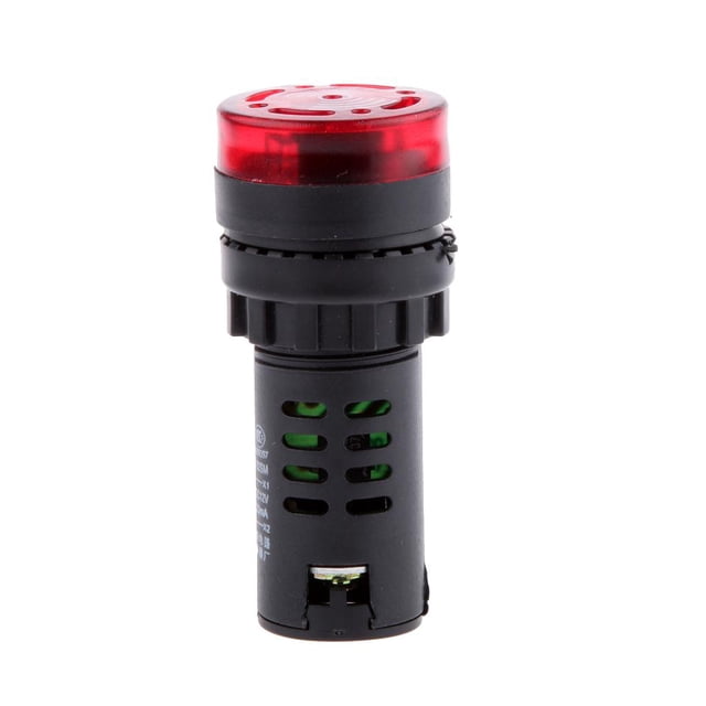 DC / 12V LED Rojo Luz De la lámpara Indicadora De Indicador De Con Zumbador