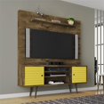 thumbnail image 2 of Manhattan Comfort Liberty 63" Wall Unit in Brown and Yellow, 2 of 9