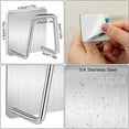 thumbnail image 3 of 4Pcs-Sponge Holder Self Adhesive Sponge Holder For Kitchen Sink Caddy Stainless Steel Rust Proof Waterproof Quick Drying, 3 of 5