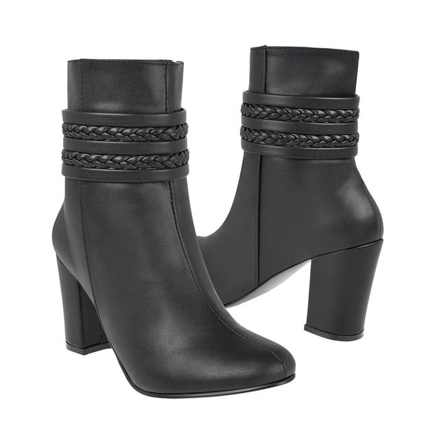BOTINES STYLO MUJER 4380 SIMIPIEL NEGRO
