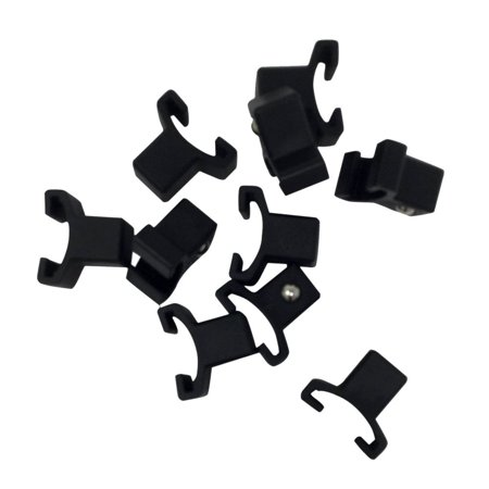 

Industro Black Spring Loaded Ball Bearing Socket Replacement Clips for Use with Socket Holder Rails 10-Piece (1/2-inch)