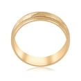 thumbnail image 2 of Bague de Mariage Sculptée à la Main en Or Jaune Massif 10K pour Homme 6mm Brossé, 2 of 3