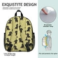 thumbnail image 5 of Dachshund Footprint Backpack Backpack for School,Cute School Bag,Schoolbag with Adjustable Shoulder Straps & Padded Back,13.8"x11.4"x6", 5 of 6