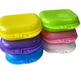 thumbnail image 2 of Retainer Case Denture Storage Box Case Oral Protective Case with Air hole Dry and Breathable Easy to Carry Random Color six, 2 of 5