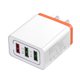 thumbnail image 1 of Cargador rápido de pared 3 USB multipuerto 5V / 9V / 12V Cargador inteligente para teléfono de viaje 3 puertos Enchufe de EE. UU. Inevent DZ5231-06B, 1 of 5