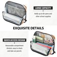 thumbnail image 5 of Standing Pencil Case with Base Large Capacity Stationery Pouch Pen Bag with Zipper for Women Men Cute Yaks Cow Pattern, 5 of 7