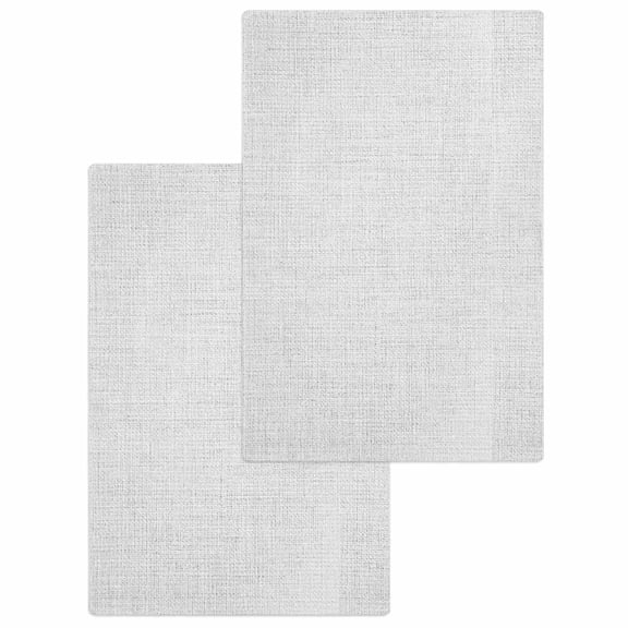White Burlap Texture Hand Towels Set, Waffle Weave Kitchen Towels 2 Pieces, Farmhouse Vintage White Microfiber Hair Face Bath Tea Towel Absorbent Quick Drying Cleaning Dish Cloths 15.7"x23.6"