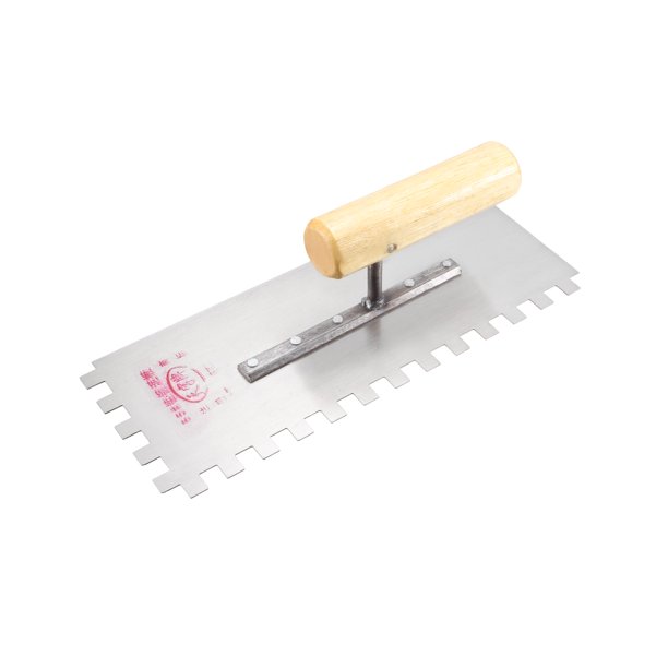 Handy Plastering Bucket Trowel 10.6 Inch Square Notch Flat Building