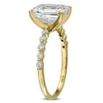 thumbnail image 5 of Created Forever Women's 3 1/4ct TW Lab Grown Diamond 14k Yellow Gold Emerald Engagement Ring, 5 of 8