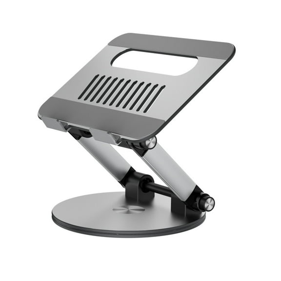 Adjustable Ergonomic Laptop Stand with One-Button Angle Control – Supports Up to 17” Laptops & Tablets, Heavy-Duty Aluminum, Foldable & Portable, Holds Up to 44 lbs