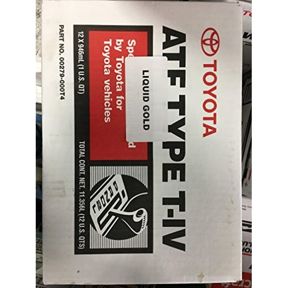 TOYOTA Genuine Lexus ATF Type T-IV Automatic Transmission Fluid OEM 12 Quart Type-4 ATF