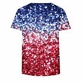 thumbnail image 5 of Womens Plus Size 4th of July Patriotic T-Shirt Short Sleeve Print Summer Tee Star Stripes Fourth July Tops,XXXXXL,Red2, 5 of 5