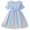 Glisme1208-Light Blue, variant on Glisme Fashion Girls Dresses Size 3-4 Y Bowknot Dress With Gradient Mesh Skirt Summer Short Sleeve Party Dress Light Blue Sundress For Girl