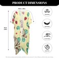 thumbnail image 6 of HELLHERO Sloths Bathing Suit Cover Up Polyester Lightweight Free Size Swimwear Coverup for Women, 6 of 6