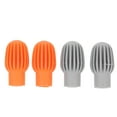 thumbnail image 1 of Shisuyan Silicone Drumstick Protector 4Pcs Gray Drumstick Head Covers Mute For Musicians, 1 of 9