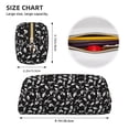 thumbnail image 3 of Uemuo Black White Leaves Printed Leather Pencil Case, Pencil Pouch, Portable Pencil Bag, Pen Case for& Office, 3 of 7