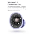 thumbnail image 3 of Auriculares Bluetooth Baseus Bowie E2 Super Cool V. 5.2 Color Violeta, 3 of 8