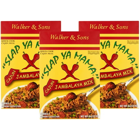 (3 Pack) Walker & Sons Slap Ya Mama Cajun Jambalaya Mix, 8 oz (3 pack)