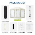 thumbnail image 4 of Pop-Up Screen Tent with Adjustable Height 4/6 Sided Removable Mosquito Net | Portable Outdoor Shelter for Camping, Backyard, Beach | Wheeled Carry Bag Included, 4 of 8