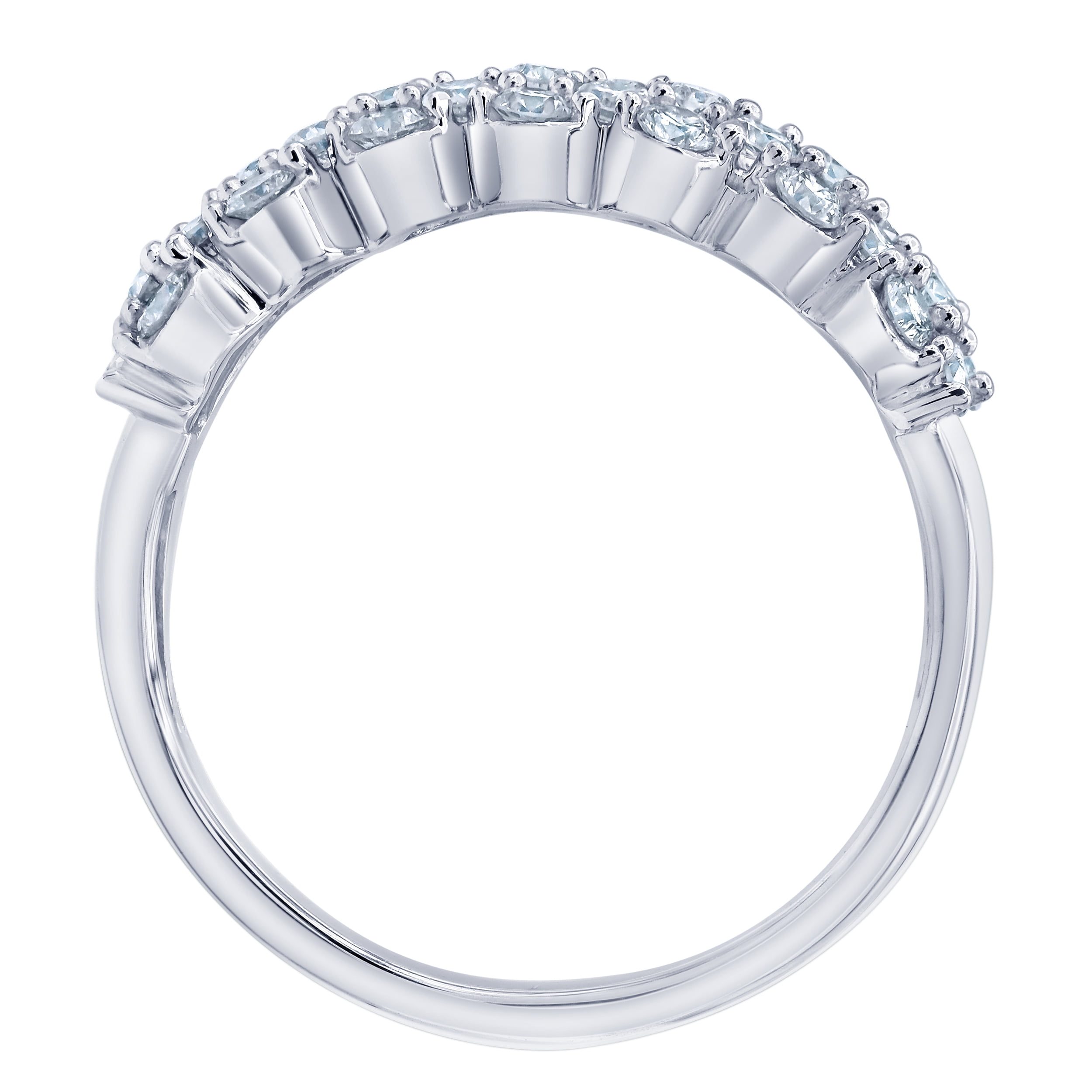 Arista 1 Carat T.W Lab Grown Diamond Classic Women's Anniversary Ring in Sterling Silver (I, SI)