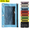 Sky Blue, variant on PLPPYFS Pencil Pouch for 3 Ring Binder, Bulk 1 Pack 3 Hole Zipper Pencil Pouches with Mesh Window, Pencils Bags in Assorted Colors, Sturdy and Durable Cloth Pencils Case for Home Office Supplies