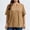 #136-Brown, variant on Womens Tops Short Sleeve Crew Neck Front Open Shoulder Flowy Blouse for Summer Casual Gift